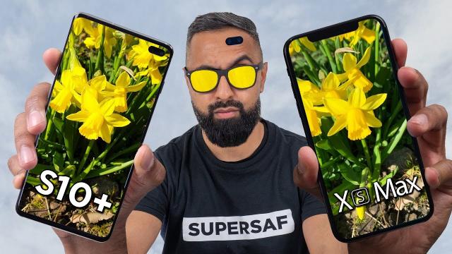 <b>Samsung Galaxy S10 Plus versus iPhone XS Max: marea bătălie a giganţilor e foarte strânsă (Video)</b>Ne-a fost dor să vedem un video comparativ marca SuperSaf, aşa că îl primim cu braţele deschise pe cel nou. Simpaticul YouTuber profită de lansarea lui Samsung Galaxy S10 pentru a realiza o nouă comparaţie cu Apple iPhone XS Max