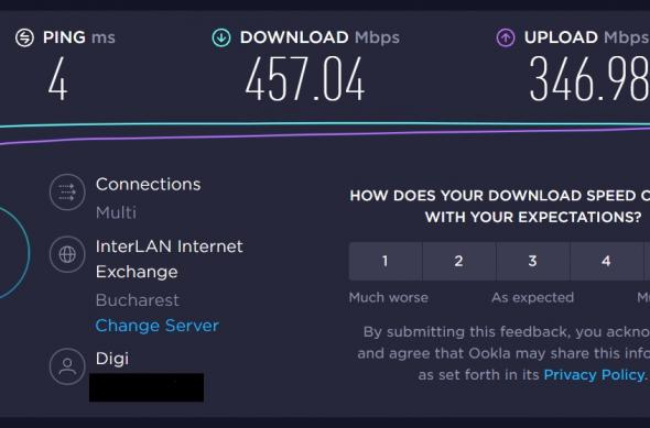 MSI Modern 14 - Benchmark-uri: nettest.jpg