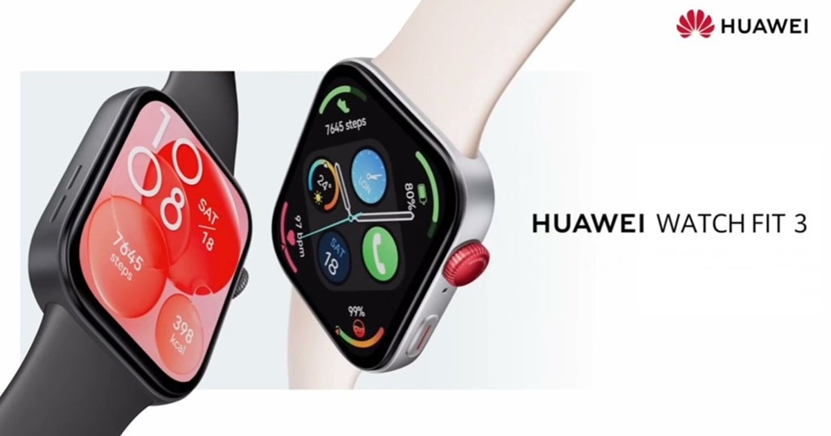 HUAWEI Watch Fit 3 a debutat! Are design elegant în stil Apple Watch, buton crown pentru control precis, autonomie de până la 10 zile