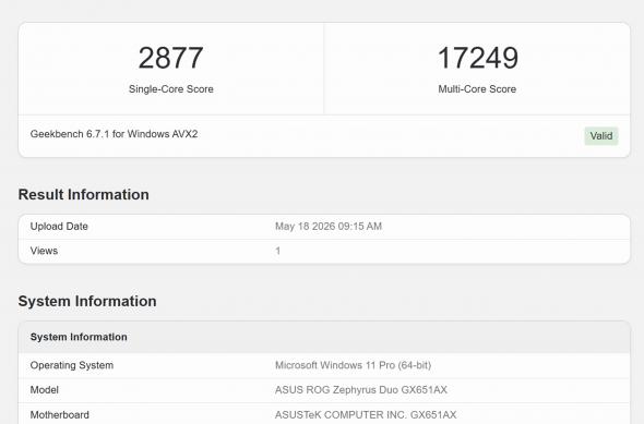 ASUS ROG Zephyrus Duo 2026 (2026) - GeekBench: GeekBench (3).jpg