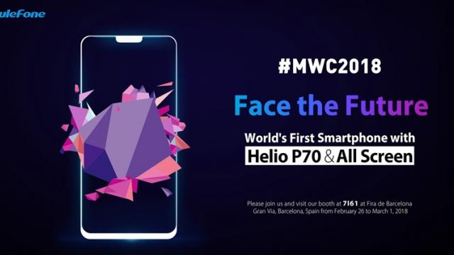 <b>Ulefone T2 Pro va fi primul smartphone cu procesor Helio P70; are și decupaj în ecran</b>Prin intermediul unui comunicat de presă aflăm astăzi faptul că smartphone-ul Ulefone T2 Pro va fi primul terminal mobil de pe piață cu procesor MediaTek Helio P70. Pe deasupra terminalul ne va aduce și un ecran cu decupaj similar celui