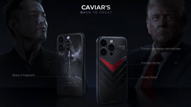 <b> iPhone 16 Pro ediţia Donald Trump şi Elon Musk integrează bucăţi din nava SpaceX, motto-ul prezidenţial</b>Am scris în repetate rânduri despre cei de la Caviar, firmă din Rusia, dar care deseori se recomandă ca fiind din Dubai. Această companie ia iPhone-uri şi le acoperă cu pietre preţioase, aur şi chiar bucăţi de meteoriţi, pentru a comemora