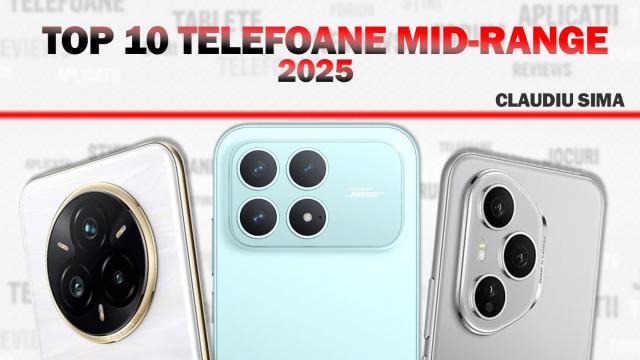 <b>Top 10 telefoane midrange în anul 2025 în viziunea lui Claudiu Sima: smartphone-uri care își schimbă culoarea, aduc la viață amintiri și care îndrăznesc la diferit</b>Nu am uitat de telefoanele mid-range, astfel că v-am pregătit și un top 10 din această categorie, un top personal cu telefoanele care mi-au atras atenția pe parcursul anului 2025. Unele au făcut-o prin dotări, altele prin prețuri