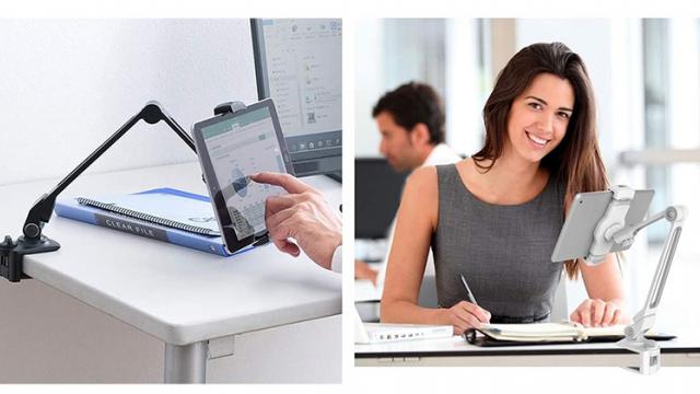 <b>E LUNI e AMAZON: Azi vă recomandăm un suport pentru tablete solid și super-configurabil</b>Prin intermediul Amazon.de, am găsit astăzi un suport de birou pentru dispozitive. Vine de la ZenCT, este fabricat din aluminiu, oferă suport pentru o mulțime de dispozitive (telefoane, tablete, eReader) și se configurează ușor, nefiind nevoie de unelte