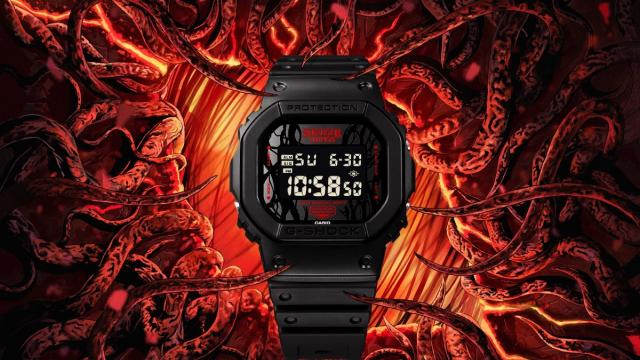 <b>Casio a lansat un ceas special Stranger Things, marcând sezonul 5 de pe Netflix</b>Casio marchează finalul seriei Stranger Things printr-o colaborare specială cu Netflix și lansează o ediție limitată G-Shock inspirată de lumea „Upside Down”. Modelul G-Shock DW-5600STT-1JR păstrează designul pătrat clasic al seriei