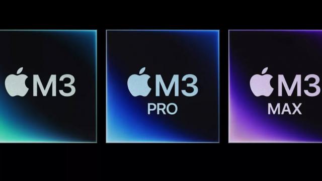 <b>Apple anunţă 3 procesoare M3, inclusiv un Pro şi Max: 3 nanometri şi GPU bun pentru gaming</b>În cadrul evenimentului de Halloween de pe 31 octombrie, Apple a anunţat 3 noi procesoare puternice, Apple M3, Apple M3 Pro şi Apple M3 Max. E vorba despre cipseturi de 3 nanometri, după modelul lui A17 Pro. GPU-ul lor e numai bun