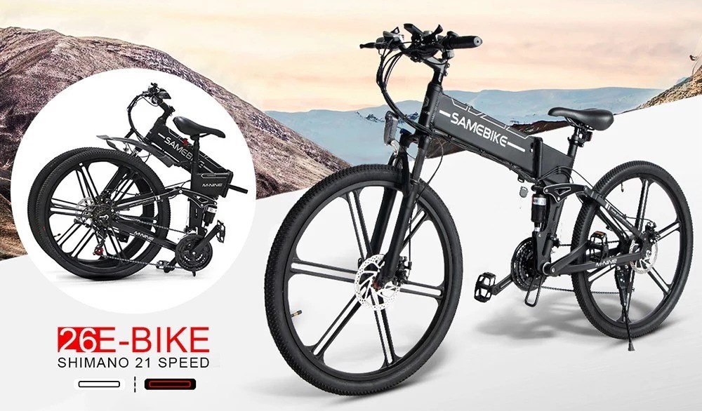 Ce îți oferă bicicleta electrică Samebike LO26-II pe care o poți cumpăra acum de pe Cafago, cu livrare la tine acasă în 3-5 zile lucrătoare