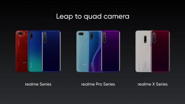 <b>Oppo detaliază primele sale telefoane cu camera de 64 MP şi setup quad camera: Realme 5, Realme 5 Pro şi Realme X2</b>Cei de la Oppo au aşteptat în jur de 24 de ore după ce Xiaomi a anunţat telefoanele sale cu camera de 64 MP şi ulterior chiar 108 MP pentru a le da replica. Aceasta vine sub formă a 3 telefoane cu 4 camere în spate şi cu senzori de 64 MP.
