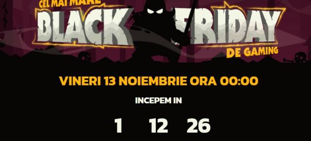BLACK FRIDAY de GAMING începe pe 13 noiembrie la ora 00:00 la PC Garage; Iată ce ni se pregătește