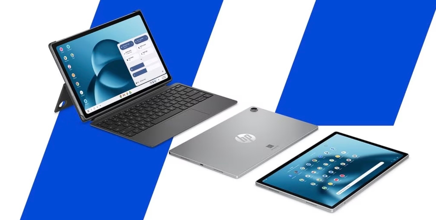 HP OmniPad 12 pune Android 16 într-un format de laptop: tastatura este inclusă, ecranul are 90 Hz (galerie)