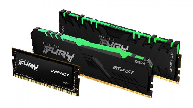 <b>Kingston a lansat noua gamă de memorii FURY, dedicată atât gamerilor, cât și profesioniștilor și pasionaților de editare video</b>Kingston FURY este noua divizie Kingston Technology Europe Co LLP. Astăzi au fost anunțate noile memorii de înaltă performanță: Kingston FURY Renegade, Kingston FURY Beast și Kingston FURY Impact. Astfel, pasionații de hardware și gaming își