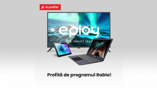 <b>Allview intră în programul Rabla Pentru Electrocasnice prin intermediul magazinelor partenere</b>Allview ne-a informat astăzi că va intra în programul "Rabla Pentru Electrocasnice", prin intermediul magazinelor partenere. După cum probabil ştiţi deja, Programul Rabla 2021 a început pe 14 mai, cu buget crescut la 75 milioane de lei