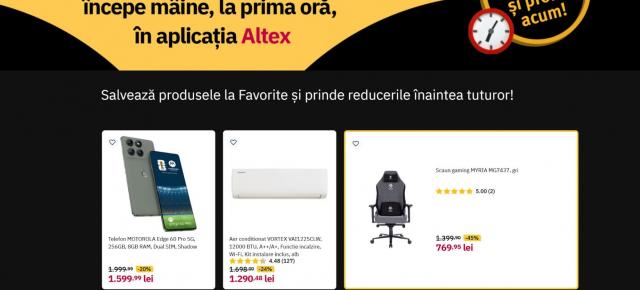 Avem primele produse din Black Friday Altex 2025; Le-ai salvat la favorite?