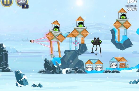 Angry Birds Star Wars Hoth Update review: prințesa Leia, roboți patrupezi și multă distracție! (Video): ipad_mini_screenshot_40.jpg