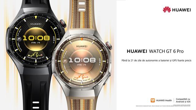 <b>Preț și disponibilitate HUAWEI Watch GT 6 Pro în România (cod exclusiv 400 lei extra-reducere)</b>De astăzi avem noi propuneri în zona de purtabile și mă refer aici la HUAWEI Watch GT 6 Pro, un smartwatch care impresionează prin autonomia uriașă de până la 3 săptămâni. Descoperim împreună în rândurile de mai jos ce mai aduce