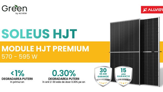 <b>Visual Fan lansează noua gamă de panouri fotovoltaice Allview Soleus HJT cu eficiență sporită și garanție extinsă la 15 ani</b>Cei de la Visual Fan continuă extinderea portofoliului de produse în zona de panouri fotovoltaice și anunță astăzi lansarea seriei Allview Soleus HJT care se remarcă prin eficiența sporită, oferind cu până la 22% mai multă putere liniară