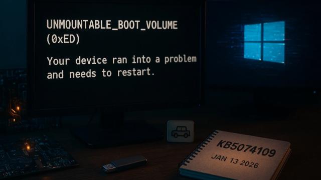 <b>Windows 11 dă din nou rateuri după update; Unele PC-uri nu mai pornesc deloc</b>Dacă ai instalat ultimul update de securitate pentru Windows 11 din ianuarie 2026 (KB5074109 sau variantele ulterioare), s-ar putea să te trezești cu o problemă serioasă. Mulți utilizatori la nivel global raportează faptul că PC-ul sau laptopul