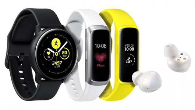 <b>Noul ceas Samsung Galaxy Watch Active îţi monitorizează tensiunea arterială; Debutează alături de Galaxy Buds şi Galaxy Fit</b>Samsung a făcut spectacol în seara de 20 februarie, prezentând nu mai puţin de 5 telefoane complet noi, unul cu 5G, unul pliabil şi 3 derivate din Galaxy S10. Ei bine au adus pe scena din San Francisco şi câteva accesorii interesante 