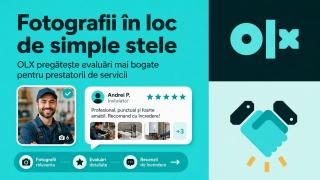Fotografii în loc de simple stele: OLX pregătește un sistem mai bogat de evaluare a prestatorilor