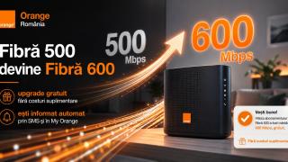 Ai Fibră 500 de la Orange? Unii clienți primesc automat upgrade la 600 Mbps, fără costuri suplimentare