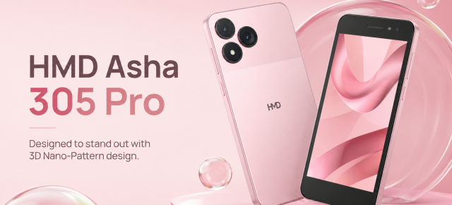 HMD Asha 305 Pro păstrează jack-ul și bateria detașabilă, dar specificațiile sunt fără pretenții