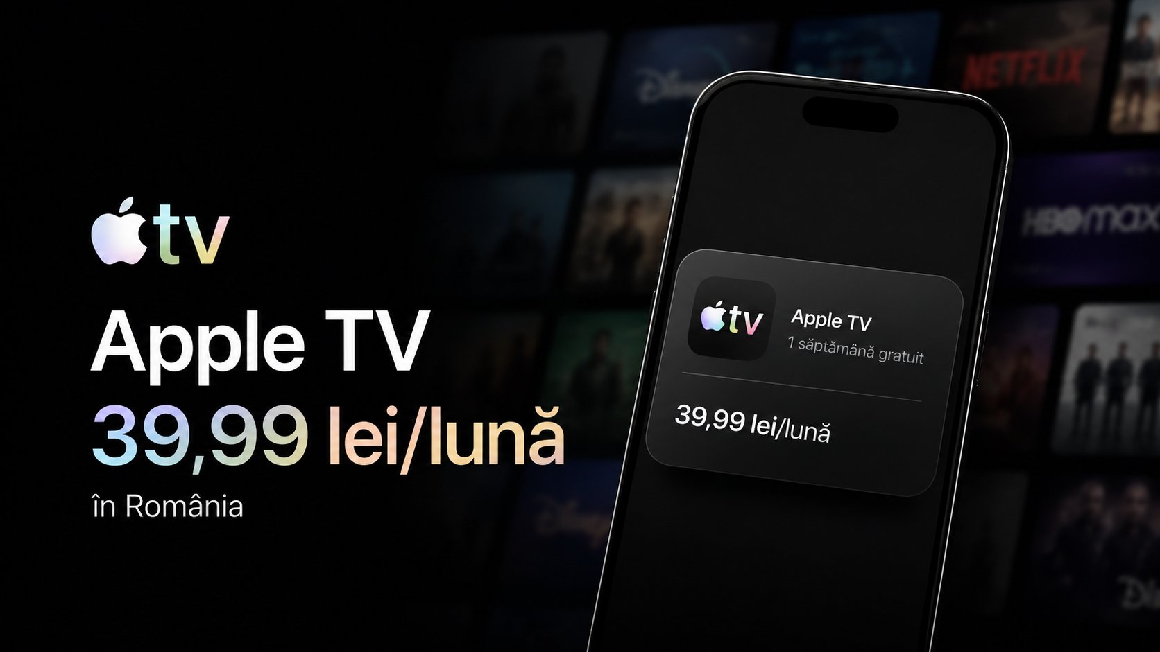 Apple TV pornește în România la 39,99 lei pe lună; După luni de indicii, abonamentul devine cert