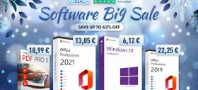 GoDeal24 vine cu promoții de iarnă la cele mai populare licențe din ofertă: Windows 10 la 6.12 euro, Office 2021 la 13.05 euro