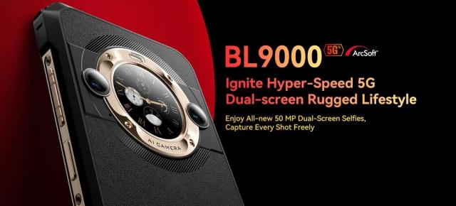 Blackview BL9000 5G a debutat! Smartphone robust cu baterie de 8800 mAh, încărcare ultra-rapidă la 120W, display secundar în spate