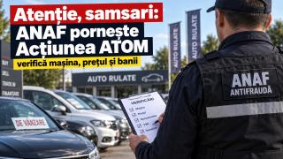 Atenție, samsari: ANAF pornește Acțiunea ATOM și verifică mașina, prețul și banii, de la cap la coadă