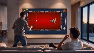 LG transformă telecomanda în tac: 8 Ball Pool ajunge pe televizor, cu biliard în doi