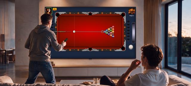 LG transformă telecomanda în tac: 8 Ball Pool ajunge pe televizor, cu biliard în doi