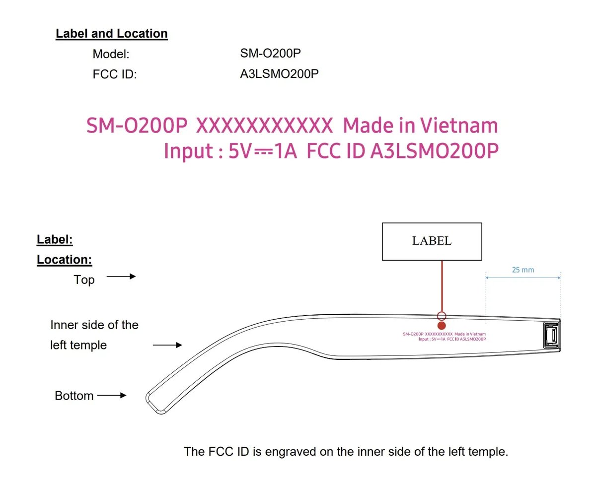 Ochelari inteligenți Samsung - FCC (galerie)