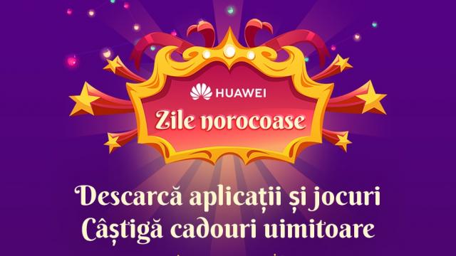 <b>Huawei anunță noi ediții Festival of Apps și Happy Week, cu premii numeroase și reduceri la dispozitive smart</b>Mijlocul lunii martie vine cu vești bune pentru utilizatorii Huawei, asta pentru că Huawei Consumer Business Group România tocmai ce a anunțat o nouă ediție a campaniei Festival of Apps intitulată "Zile Norocoase" 