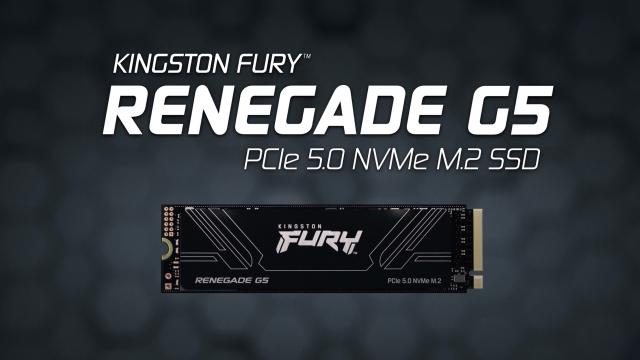 <b>Kingston lansează FURY Renegade G5; SSD PCIe 5.0 cu viteze de top și design termic inteligent</b>Kingston FURY, divizia de performanță a Kingston Technology, a intrat serios pe segmentul de stocare ultra-rapidă cu noul FURY Renegade G5, un SSD M.2 NVMe cu interfață PCIe 5.0 x4. Acesta promite viteze impresionante, fiabilitate ridicată și integrare..