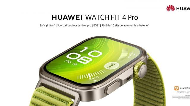 <b>Preț și disponibilitate HUAWEI Watch Fit 4 Pro în România</b>HUAWEI vine astăzi cu noi smartwatch-uri pe piață, iar dacă vrei un purtabil mai ușor și accesibil, te poți îndrepta spre HUAWEI Watch Fit 4 Pro care aduce multe la pachet. L-am descoperit deja în articolul de lansare, iar acum avem