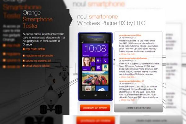 Orange Smartphone Tester pentru clienții Orange și bloggeri pasionați de tehnologie