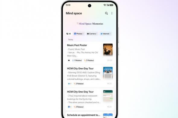 Oppo Reno14, fotografii oficiale: AI Mind Space.jpeg