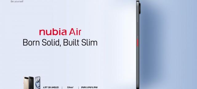 Nubia Air provoacă toate telefoanele ultrasubţiri la bătaie, cu o talie de doar 5.9 mm; Cât costă?