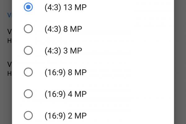 Interfață grafică cameră Nokia 8
