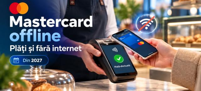 Mastercard pregătește o schimbare importantă pentru români; Cardul va funcționa la POS chiar și fără conexiune la Internet