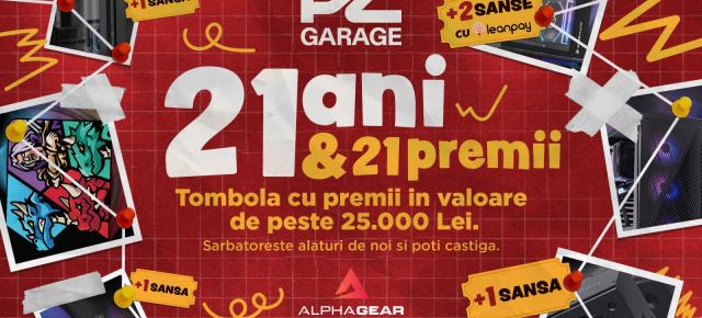 PC Garage sărbătorește 21 de ani cu o tombolă aniversară și 21 de premii pentru comunitatea de gaming