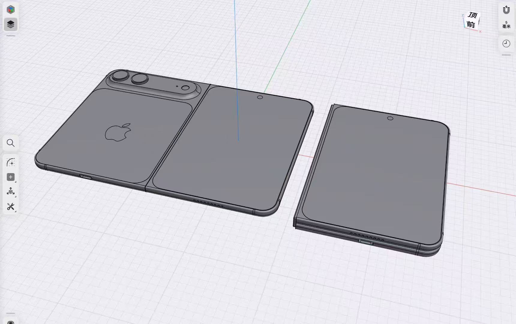 iPhone Fold apare în randări CAD: Ce indică noile imagini despre primul telefon pliabil Apple?