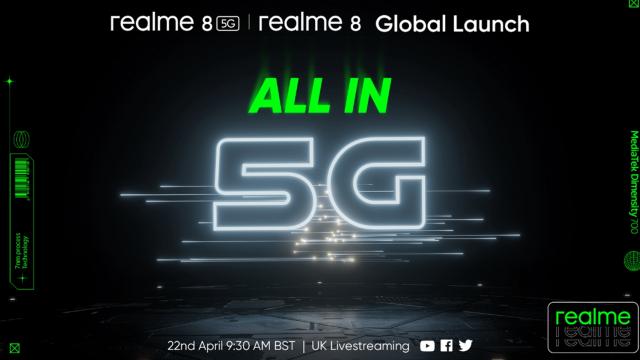 <b>Realme 8 5G are debutul confirmat pentru data de 22 aprilie! Iată cum puteți urmări evenimentul de lansare online</b>Realme a anunțat astăzi la modul oficial data de lansare a smartphone-ului Realme 8 5G. Acesta sosește după debutul lui Realme 8 și Realme 8 Pro, smartphone-uri 4G care au debutat oficial și în România săptămâna trecută. Evenimentul de lansare