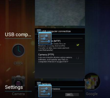 Capturi de ecran Samsung Galaxy Nexus