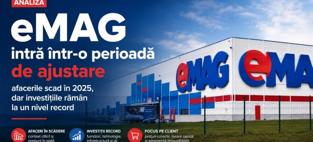eMAG intră într-o perioadă de ajustare - afacerile scad în 2025, dar investițiile rămân la un nivel record