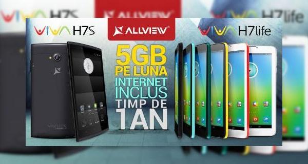 Allview lansează tabletele 3G Viva H7 Life și Viva H7S ce vin cu trafic de date inclus de 5 GB lunar timp de un an