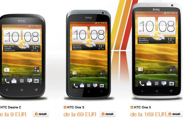 Oferta Orange pentru HTC Desire C, HTC One S și HTC One X