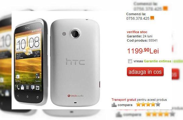 HTC Desire C disponibil pe alb prin Quickmobile.ro! Iată prețul său!