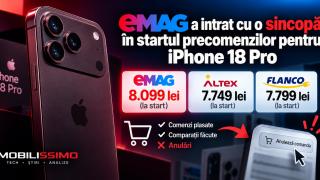 eMAG a ratat startul cu iPhone 18 Pro: a pornit mai scump și a reglat prețul din mers, după valul de anulări