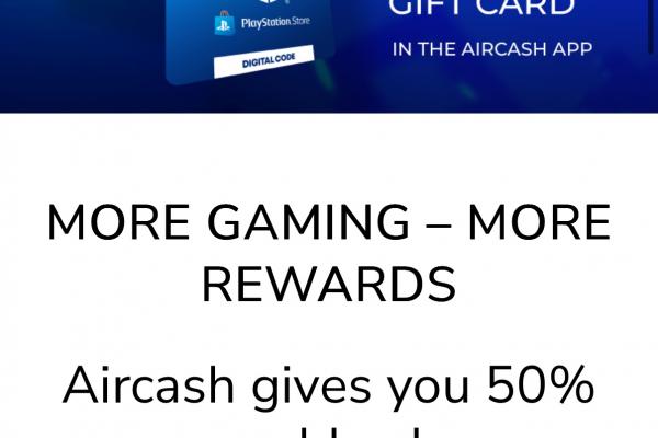 Aircash - Cashback PlayStation Gift Card